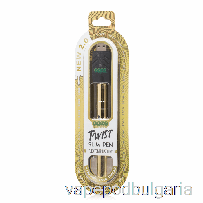 Vape Течности Ooze Slim Twist Pen 2.0 Flex Temp батерия Lucky Gold